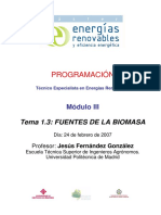 Tema 1.3 - Fuentes de La Biomasa