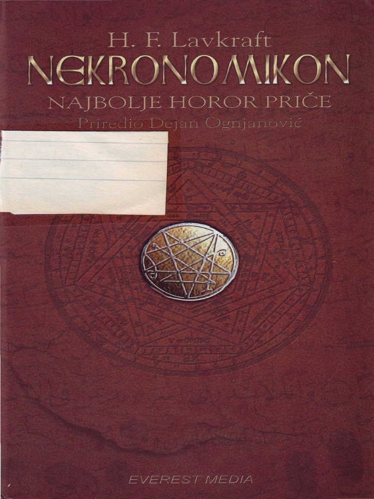 H. F. Lavkraft Nekronomikon Najbolje Horor Priče PDF PDF