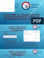 Demostrar La Cargabilidad Del Sistema Eléctrico de Potencia