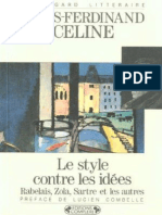 Céline - Le Style Contre Les Idées