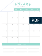 Simple Bluish Calendar Vertical PDF