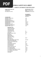 Material Safety Data Sheet: Section 1 - Company and Product Identification