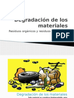 Degradación de Los Materiales