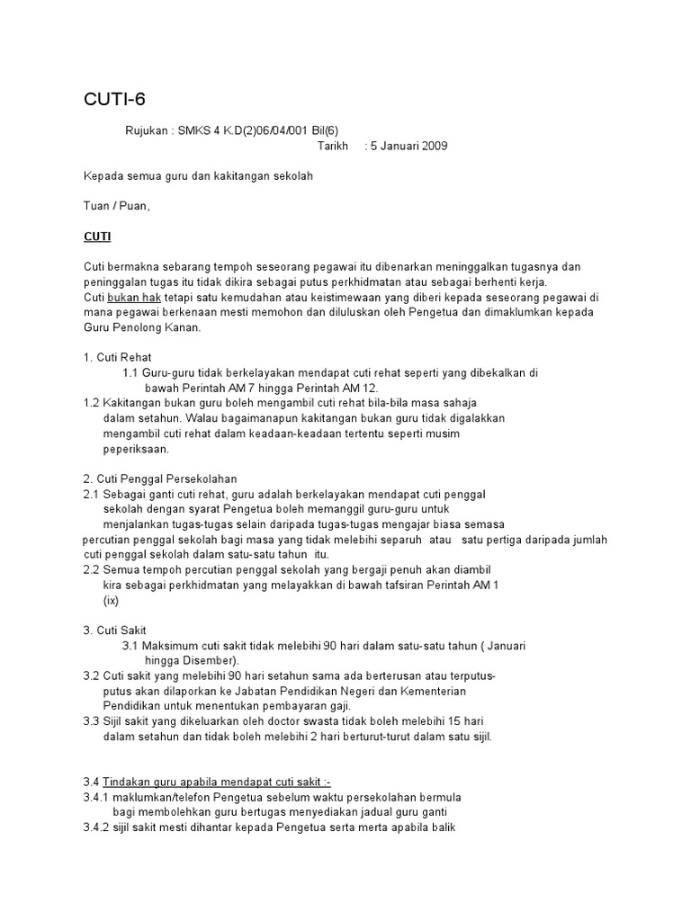 Cuti Pdf