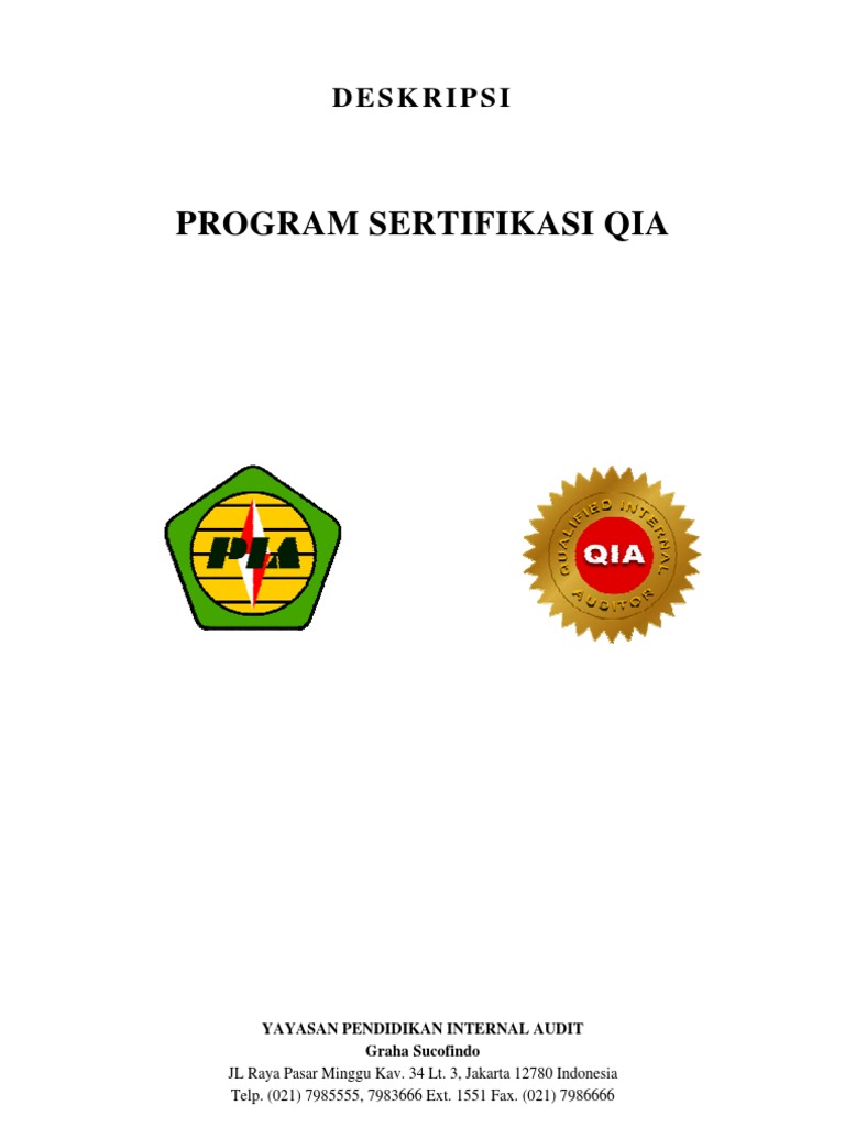 Outline Materi Sertifikasi Qia 2