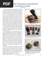 Audio Transformer Sound