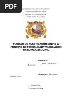 Principio de Formalidad en El Proceso Civil - Teoria de La Prueba