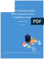 Oracle E-Business Suite-Most Common License Compliance Issues