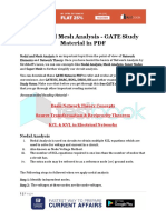 Nodal and Mesh Analysis - GATE Study Material in PDF