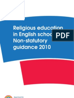 Religious Education Guidance in English Schools 2010