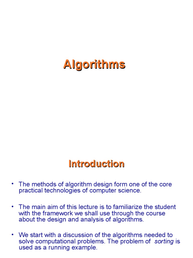 Algorithm | Logarithm | Time Complexity