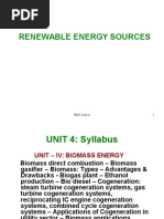 Renewable Energy Sources: RES Unit 4 1