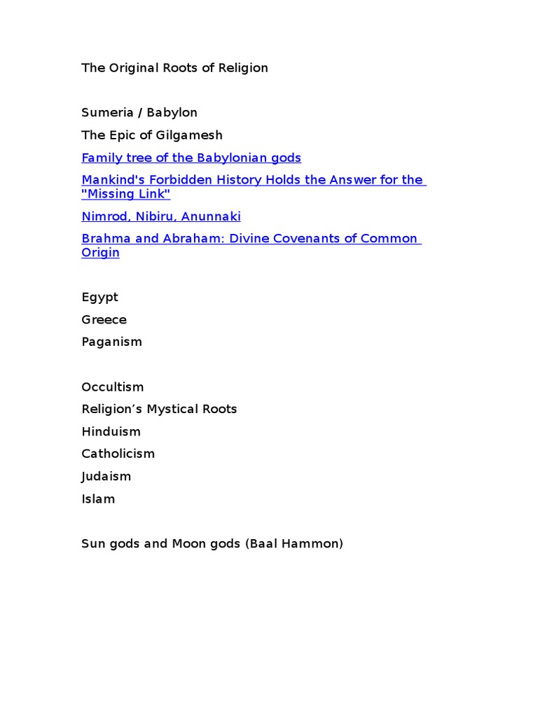 2016-06-04 - The Original Roots of Religion v1 | PDF | Allah | Mary ...