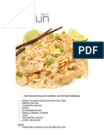 Pad Thai –de Gambas –de Pollo –de Tofu