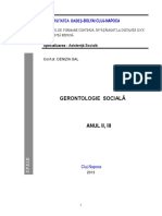 Gerontologie Sociala - Curs Optional PDF