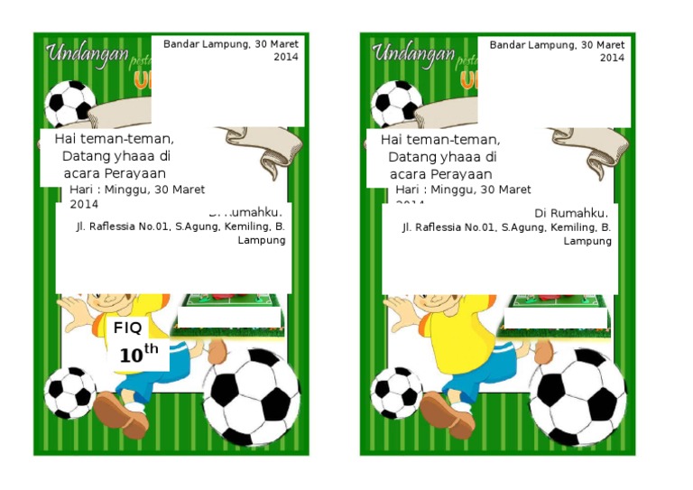 9900 Koleksi Contoh Undangan Anak Anak Gratis Terbaik