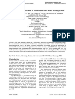 Simulation and Realization of A Controlled Solar Water Heating System