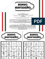 Bingo Navideño - Blanco y Negro