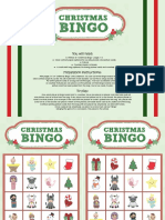 Game Christmas Bingo Color