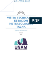 Visita Tecnica Ala Estacion Metereologica Tacna