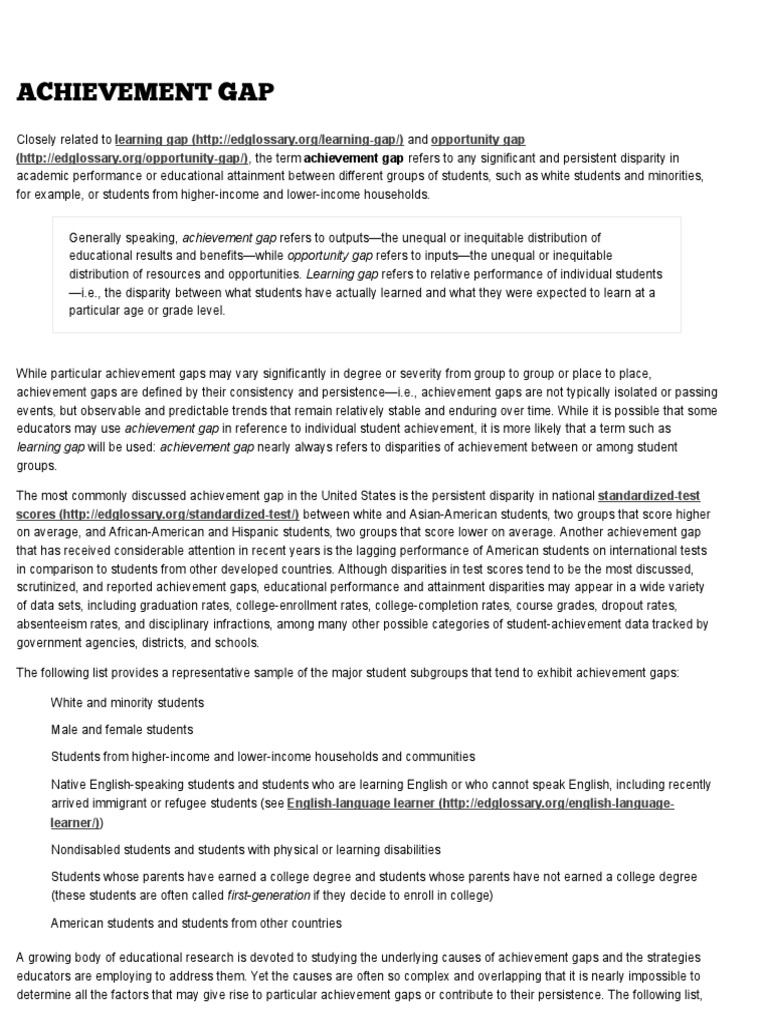 Achievement gap thesis 05 image