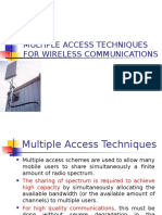 Multiple Access Techniques For Wireless Communications