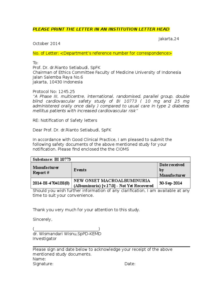 BI - Cover Letter Template For EC Submission - Sent 14 Oct 2014 | PDF