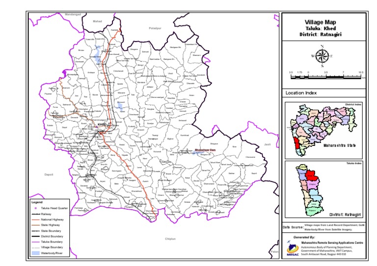 Khed Taluka Village Map and List | PDF