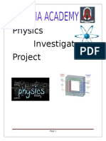 Physics Investigatory Project