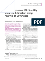 Linear Regression 102: Stability Shelf Life Estimation Using Analysis of Covariance