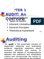 Audit: An: Auditing Defined Types of Audits Inherent Limitations General Principles Theoretical Framework
