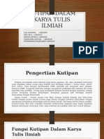 Kel 3 Kutipan Dalam Karya Tulis Ilmiah