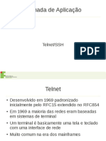 Camada Aplicação Telnet SSH