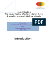 Journal Reading The Wound Healing Effects of Vitamin A Eye Drops After A Corneal Alkali Burn in Rats