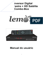 Manual Conversor Digital HD Terrestre + HD Satélite Lemon Combo-Box