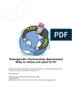 Transpacific Partnership Agreement Why Is China Not Part of It?