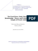 The Food Prices / Body Mass Index Relationship: Theory and Evidence From A Sample of French Adults