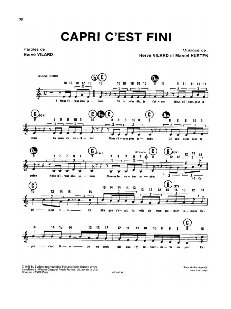 Capri C'est Fini | PDF