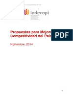 Propuestas para Mejorar La Competitividad Del País PDF