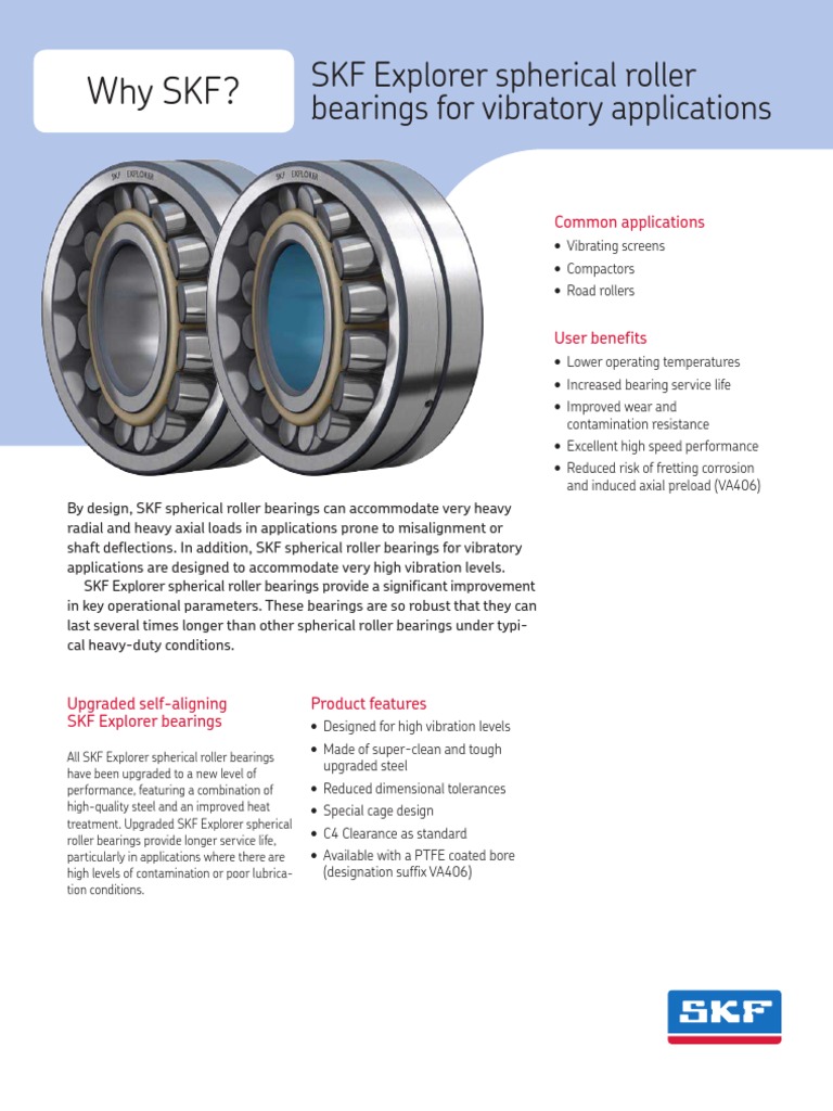 WhySKFSKFExplorersphericalrollerbearingsforvibratory