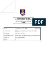 Universiti Teknologi Mara Faculty of Chemical Engineering Health, Safety and Environment (CGE653)