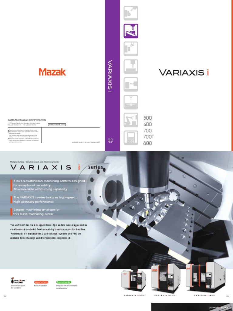 Ymicページ♪ Variaxis I Series | PDF | Machining | Hard Disk Drive