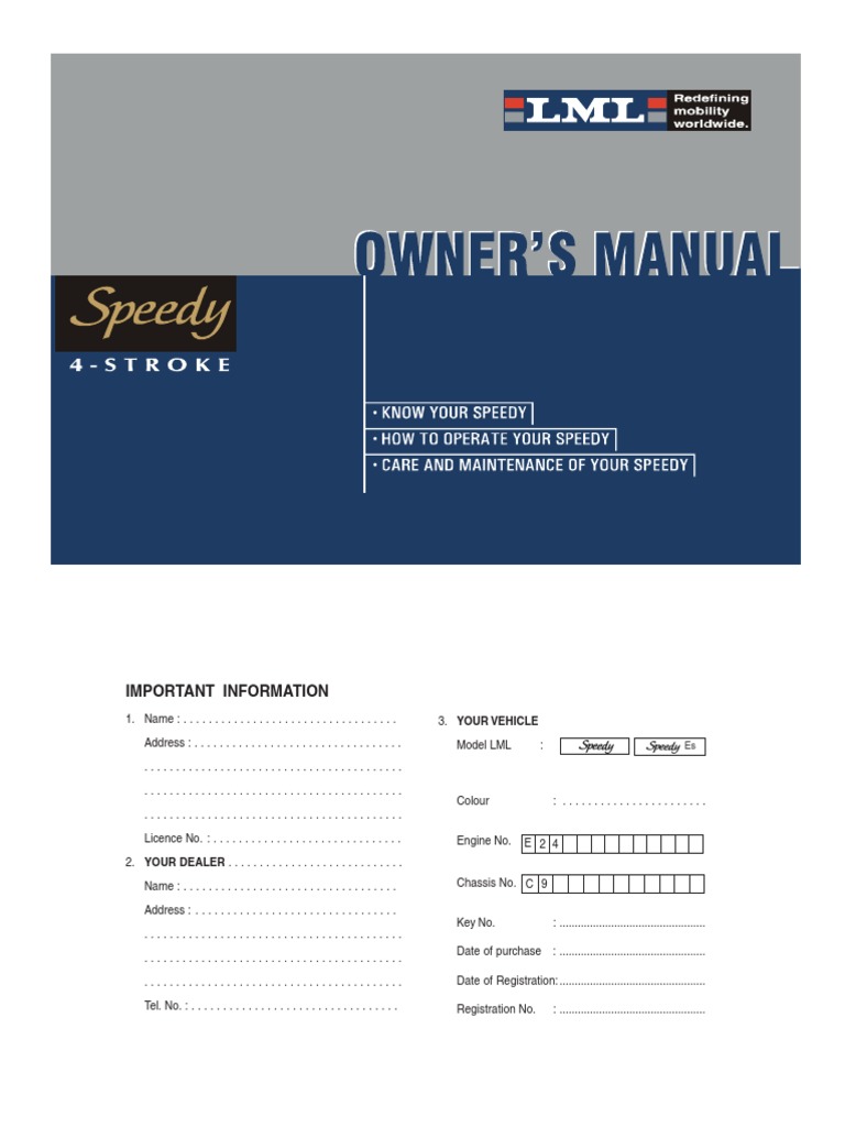 USER_MANUAL_LML_SPEEDY.pdf | Clutch | Throttle