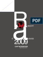 Rapport D'activité 2009 de Cap Sciences