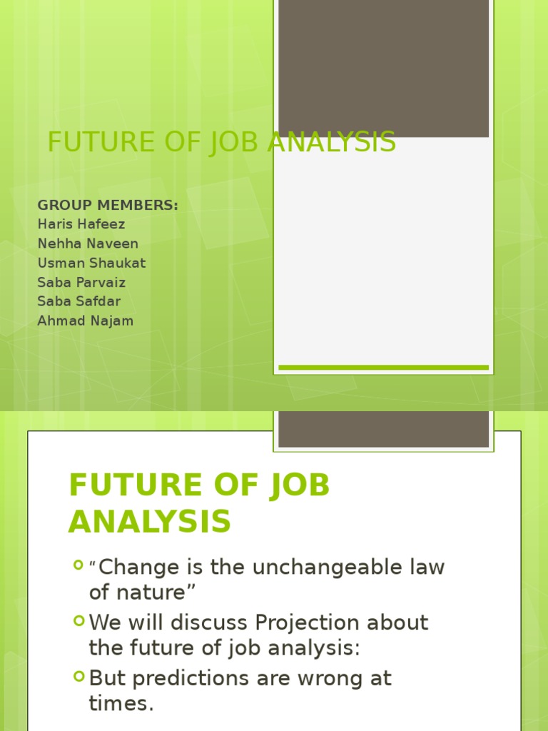 Chap10 JAD Future of Job Analysis | PDF
