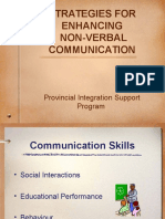Strategies For Enhancing Non-Verbal Communication: Provincial Integration Support Program