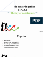 Teoria Constrângerilor (T.O.C) : Theory of Constraints