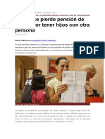 Tribunal Constitucional Ha Resuelto Caso en Donde No Se Pierde Pensión de Viudez Por Tener Hijos Con Otra Persona