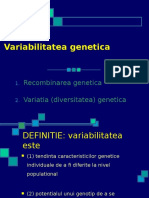 9 Variabilitatea Genetica