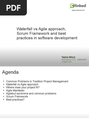 Waterfall vs Agile Approach